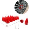19 MM BİJON KAPAK SİVRİ KIRMIZI - Görsel 3