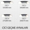 TAKGÖR CİCİ 4 LASTİKLİ İÇ AYNA AZ BOMBELİ 1 ADET - Görsel 4