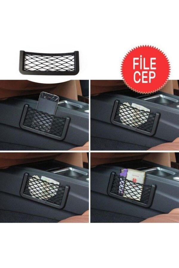 Oto Cep Telefon Ve Malzeme Filesi Araç Içi Ceplik - Görsel 2