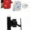 Torpidoya Yapışan 3m Yapışkanlı Oto Manyetik Mıknatıslı Araç Içi Telefon Tutucu X 2 Metal Plakalı - Görsel 3
