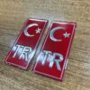 TÜM ARAÇLAR İÇİN PLAKA KIRMIZI TR YAZISI 2Lİ - Görsel 3