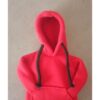 Vites Kılıfı Kapşonlu Sweatshirt Geçirmeli Vites Topuzu Kılıfı KIRMIZI - Görsel 3