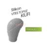 VitesTopuz Kılıfı Silikon Oval Masajlı Gri - Görsel 5