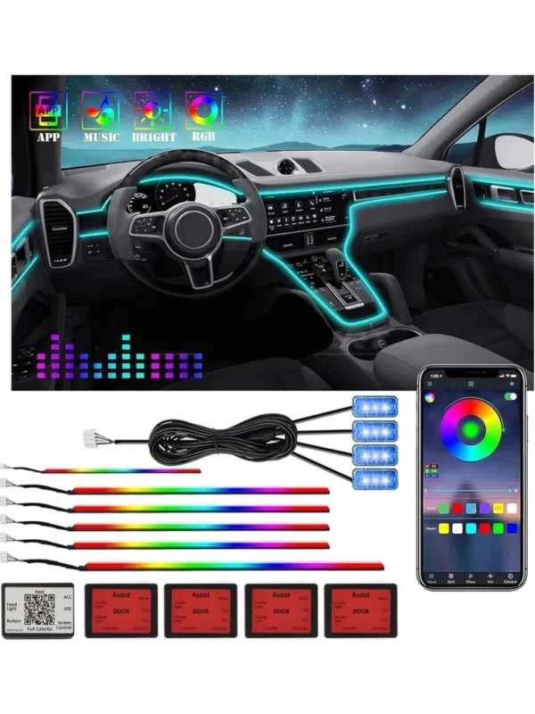 64 RENK ANİMASYONLU AMBİANS LED