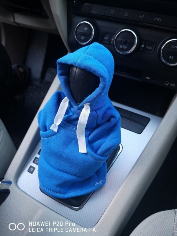 Vites Kapşonu Sweatshirt Vites Süsü Vites Koruyucu Mavi - Görsel 3