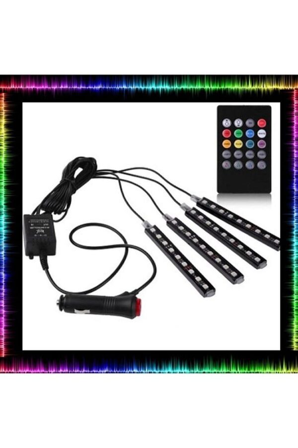 Araç Içi Ayak Altı Led Sese Duyarlı 12'li - Rgb - Görsel 8