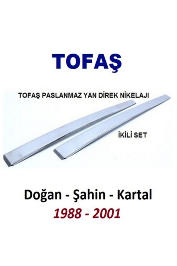 Tofaş Doğan Şahin Kartal Orta Direk Marşpiyel Krom Seti Sağ Sol - Görsel 3