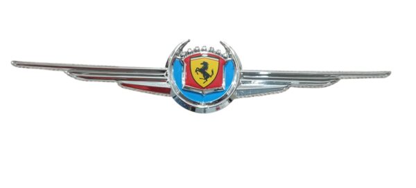 ÇELENK ARMA PLASTİK KROM FERRARİ LOGOLU MAVİ ÇERÇEVE