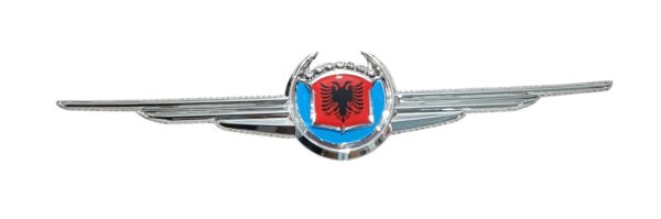 ÇELENK ARMA PLASTİK KROM ARNAVUT BAYRAĞI  LOGOLU MAVİ ÇERÇEVE