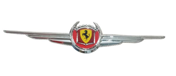 ÇELENK ARMA PLASTİK KROM FERRARİ LOGOLU KIRMIZI ÇERÇEVE